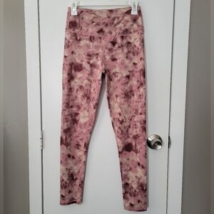 Maurices pink burgundy crossover leggings